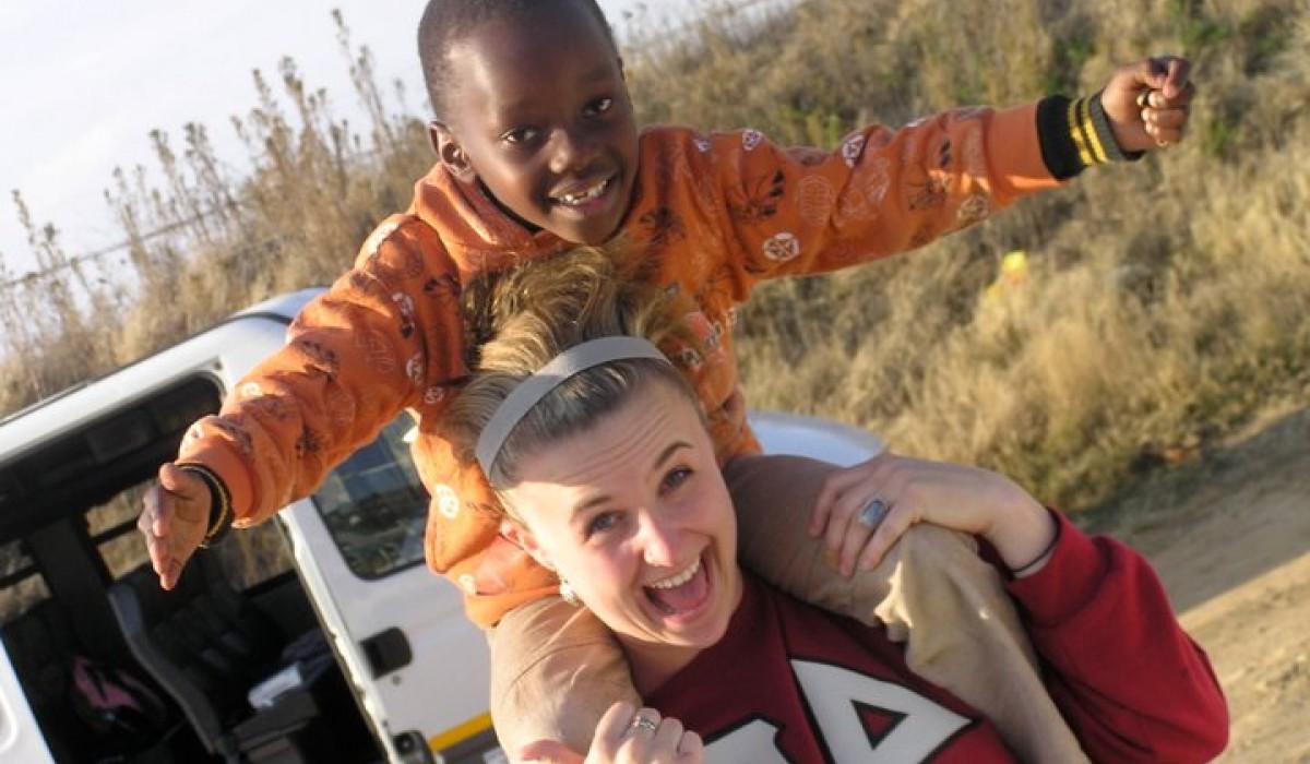 Student with Orphan on Shoulders