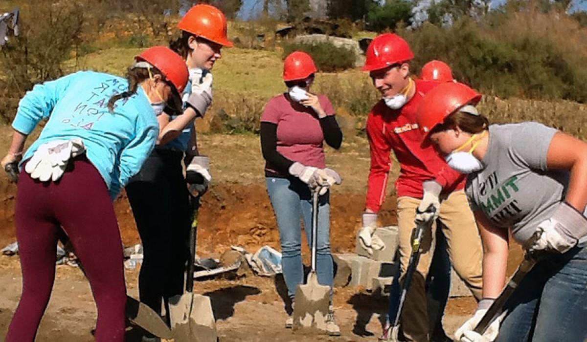 Students at Work in Lesotho