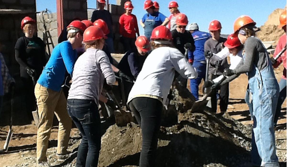 Students at Work in Lesotho