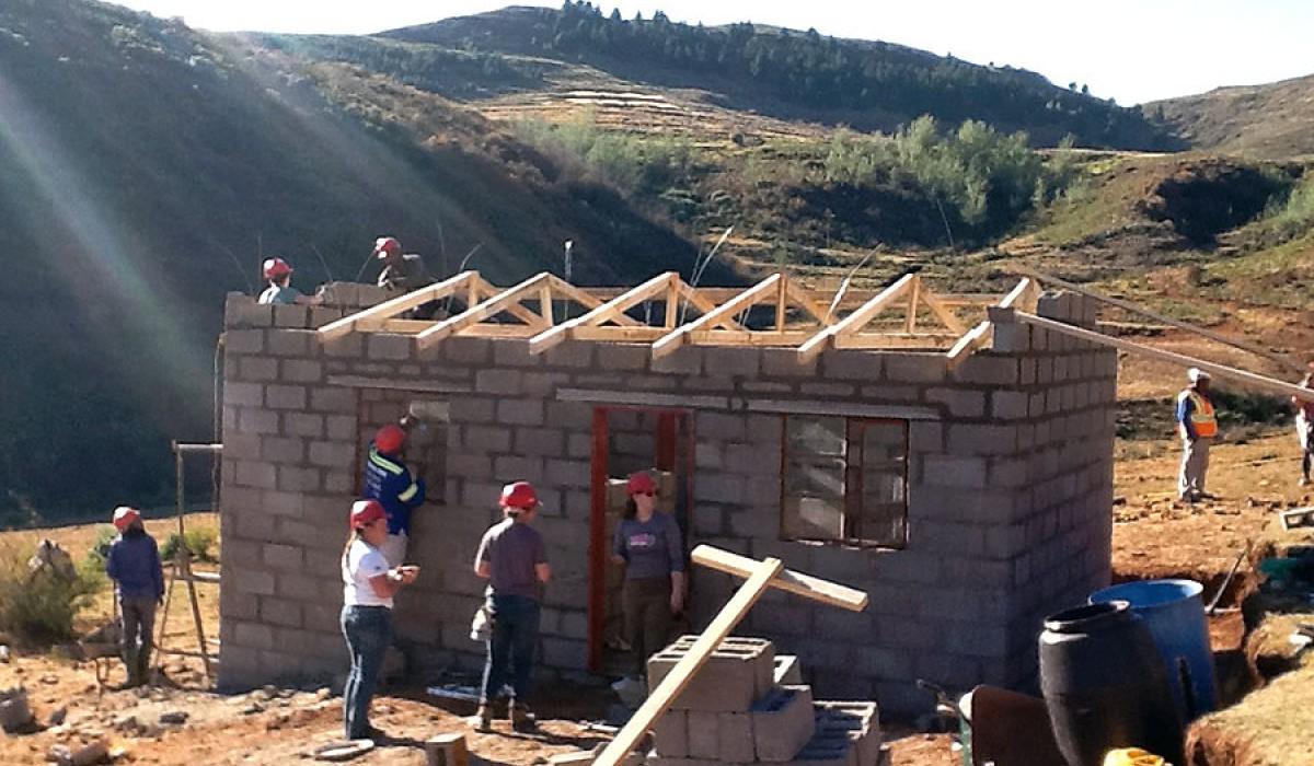 Students at Work in Lesotho