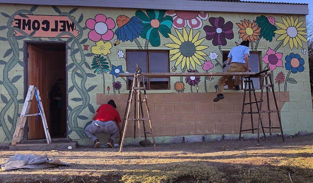 School Mural Lesotho